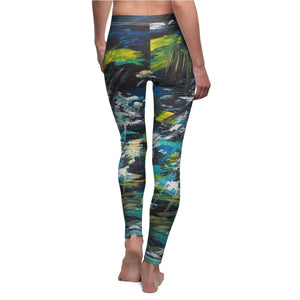 "Coming Out Of The Storm" Women's Cut & Sew Casual Leggings