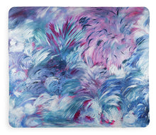 "Fireworks And Flowers"  Kathleen Sullivan Original Painting - Blanket