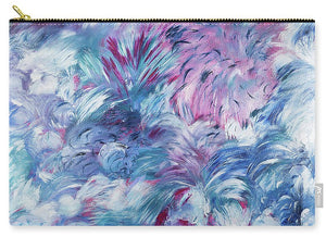 "Fireworks And Flowers"  Kathleen Sullivan Original Painting - Carry-All Pouch